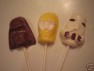 203sp Star Wonders Faces Chocolate or Hard Candy Lollipop Mold